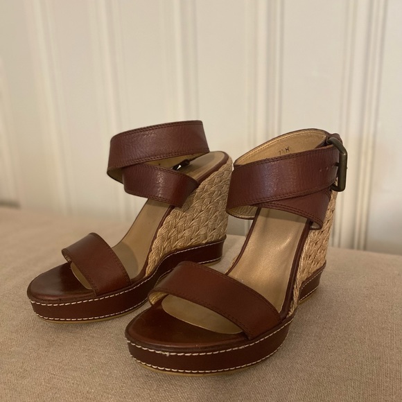 Stuart Weitzman Wedges size 7.5. Worn twice. I do not have the box. - Picture 1 of 4
